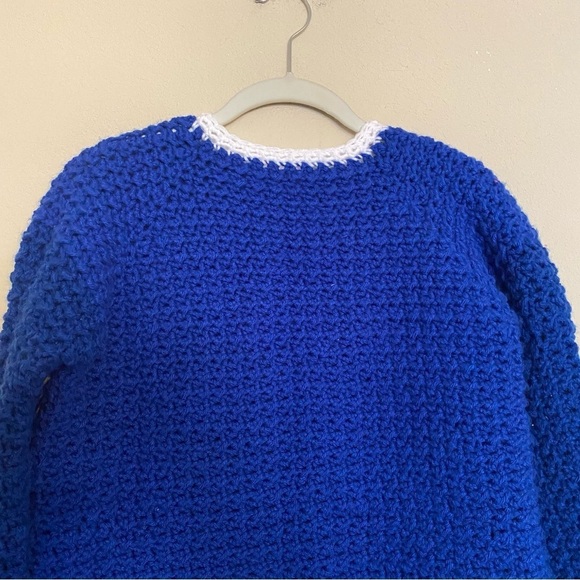 Crochet Handmade Knitted Short Sweaters Retro Coats Cardigan - Picture 9 of 14